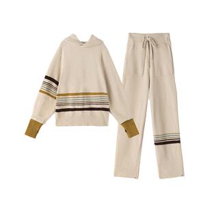 【撞色半边绒家居服】JNBYHOME江南布衣秋冬女半边绒睡衣女可外穿