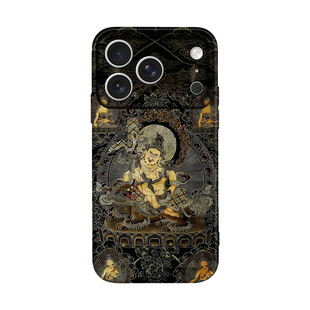 有大福德毗沙门财宝多闻天王唐卡适用iPhone17 ProMax/air 16 plus苹果15Pro手机壳14保护套13华为小米荣耀OP