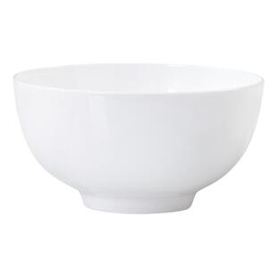 纯白骨瓷面碗家用汤碗6789英寸景德镇餐具大号泡面拉面碗可微波炉