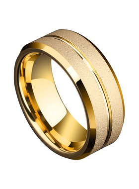 赤月戒指男小众设计欧美钨金食指