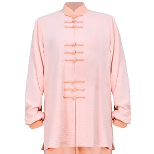 山人运动太极服女2026新款春秋季长袖八段锦练功服男士武术表演服