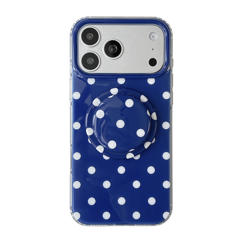 彩色波点适用iphone18苹果17promax气质16pro温柔15清新14女生13小众全包相机AI键双层IMD磁吸支架防摔手机壳