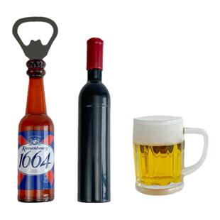 啤酒瓶开瓶器冰箱贴一物两用家用多功能创意起子酒吧饭馆开瓶器