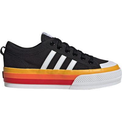 Adidas/阿迪达斯官方正品三叶草男女轻便透气系带厚底板鞋JQ9147