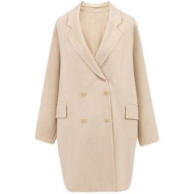 羊范纯羊毛常规款赫本风宽松大衣