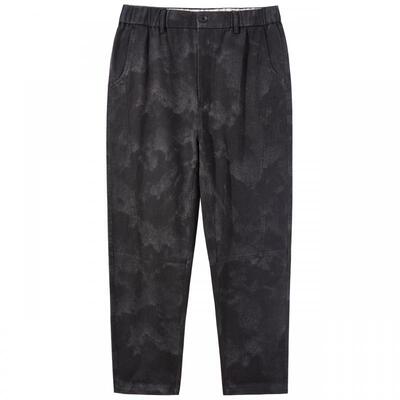 流石男装迷彩扎染轻奢重磅牛仔裤