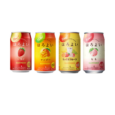 【天猫U先】三得利和乐怡缤纷预调鸡尾酒4罐 低度预调鸡尾酒350ml