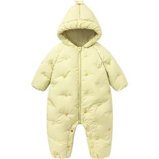【真心绒】迷你巴拉女童羽绒连体衣宝宝婴儿可爱爬服2025冬新款
