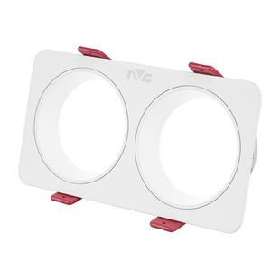 雷士照明cob斗胆灯双头格栅灯led射灯防眩筒灯无主灯店铺商用吊顶