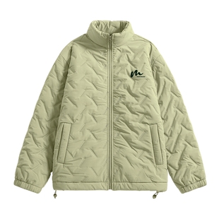 班尼路S&K美式棉服男款冬季加绒防寒夹克立领男款菱形格外套男厚A