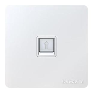 山泽(SAMZHE)电脑插座网线口网络面板电话模块通用加厚86型面板