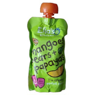 苏州现货英国Ella kitchens艾拉有机婴幼儿果泥蔬菜西梅水果泥70g