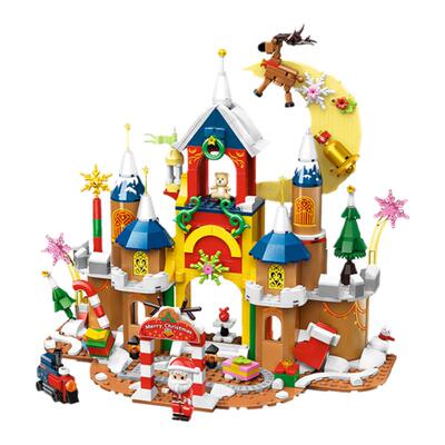 启蒙积木圣诞城堡生日礼物