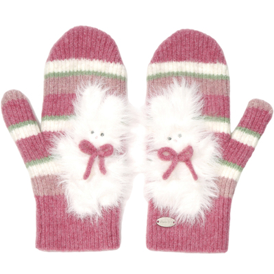 GUUKA立体兔子刺绣手套
