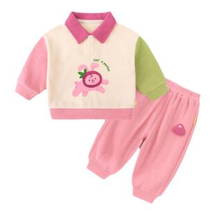 嘟嘟家儿童卫衣套装春季男童运动裤子女童上衣宝宝夏季短袖衣服