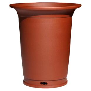 宽口圆形喇叭口高档精品宜兴紫砂兰花盆专用高盆景盆栽简约带托盘