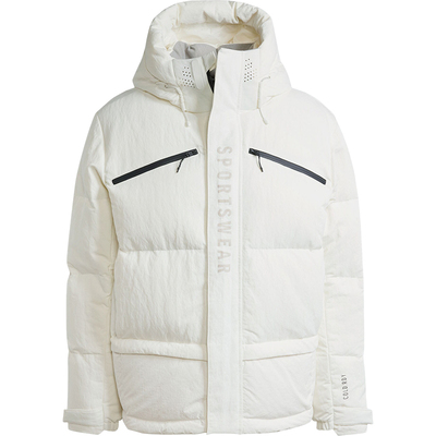 阿迪达斯男士保暖连帽羽绒服