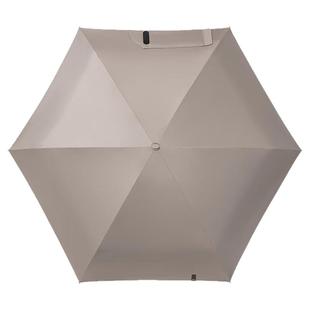 蕉下胶囊伞六折小巧扁伞迷你遮阳伞防紫外线女黑胶防晒伞晴雨两用