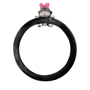 冬季保暖方向盘套2025新款四季通用女生汽车把套防滑吸汗奔驰奥迪