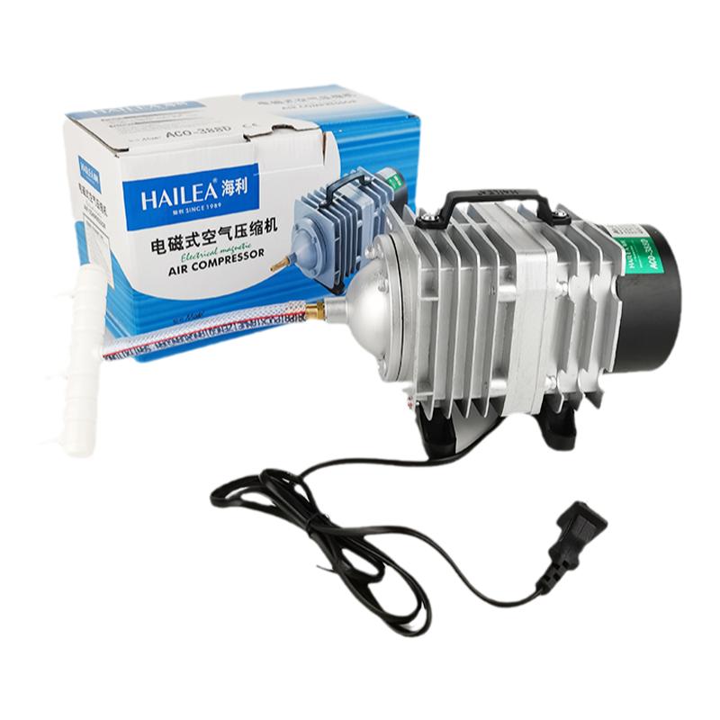 海利打增氧机小型家用养鱼缸卖鱼交流直流两用户外烤鸭打气泵充气