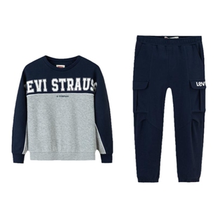 李维斯童装儿童套装2025秋季新款男童卫衣长裤中大童长袖裤子潮服