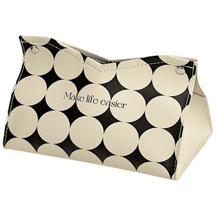 原创桌面纸巾袋办公室个性轻奢抽纸盒ins客厅纸抽盒卧室餐纸巾盒