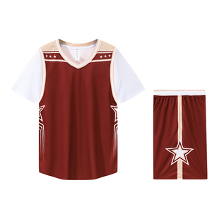 儿童短袖套装篮球服定制男女小学生球衣运动速干衣比赛训练队服夏