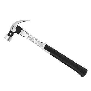 木工专用锤子工具连体羊角锤一体钉锤特钢拔钉锤家用榔头铁柄大号