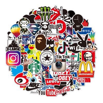 潮牌logo笔记本电脑手机贴纸防水