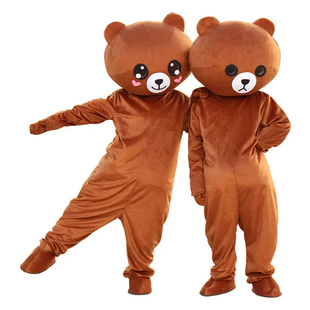 人穿玩偶服装人偶服定制作头套毛绒充气演出服暴暴熊马年卡通高端