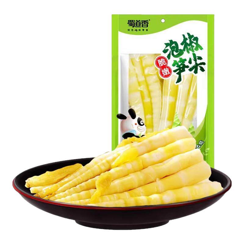 蜀道香泡椒笋尖80g开袋即食竹笋干小吃脆笋尖嫩竹笋网红休闲零食