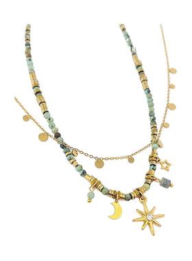 新中式复古太阳花百搭小众项链