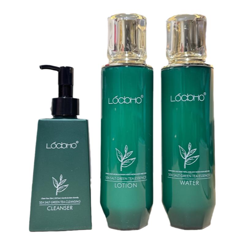 LOCBHO海盐绿茶精华精粹水乳洁面