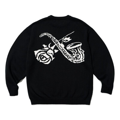 SUPERTOFU主题刺绣毛衣