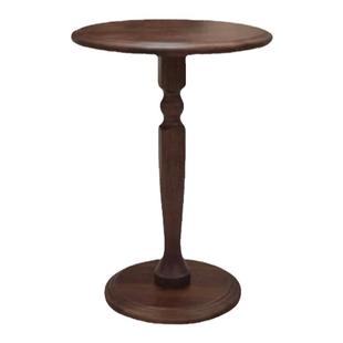 法式实木边几沙发角几阳台客厅小茶几床头柜移动简约咖啡小圆桌子