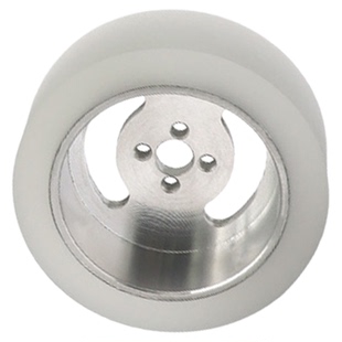 铝芯聚氨酯包胶摩擦轮静音耐磨防滑PU传动托辊摩擦型行走导向胶轮