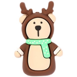 美甲猫爪硅胶头套死皮剪刀口镊子保护套卡通可爱小熊防摔帽子工具