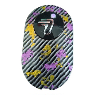 高颜值九号Q80C/Q85C前小面板壳碳纤维纹金箔前面板通用盖小Q车壳