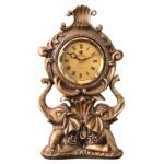 小象时钟客厅摆放大象钟表台式家用座钟欧式复古摆件摆钟轻奢