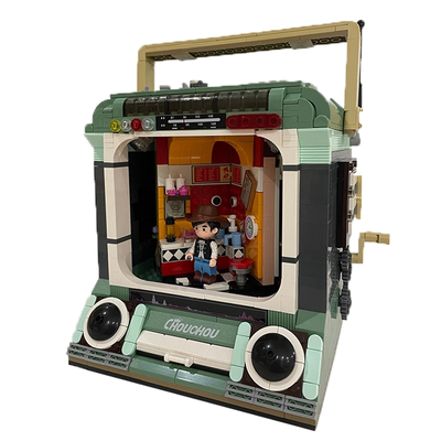 奇妙积木Keeppley周同学磁带机积木周杰伦官方二次元摆件礼物玩具