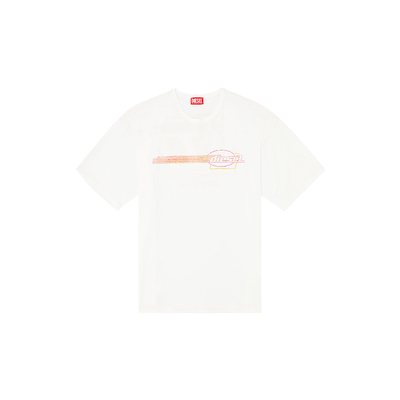 [新季首降]DIESEL男女同款25春夏赛车系列短袖T恤A166490QIAM