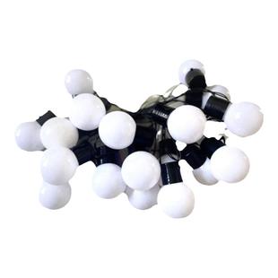 led彩色圆球灯串天幕装饰灯电池户外灯串室外氛围灯红色灯泡彩灯