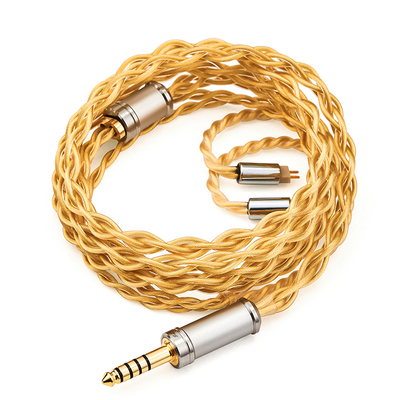 bataudio耳机升级线单晶银镀金