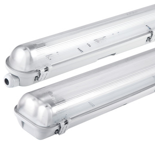 佛山照明T8灯管LED一体化日光灯具三防灯单双管防尘防水全套支架