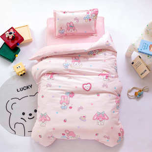 小学生午托被子三件套纯棉含芯六件套70x170床上用品托管午睡专用