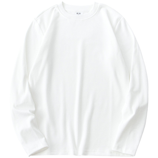 德绒打底衫女冬季保暖磨毛长袖加绒白色双面内搭T恤秋冬女装上衣