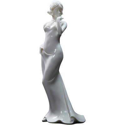 德化陶瓷少女人物会所摆件艺术品