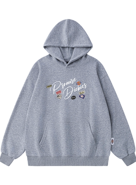 Dickies印花带帽套头长袖卫衣