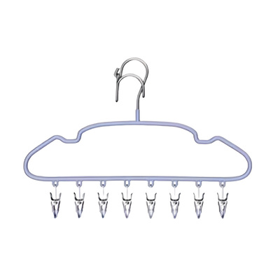 加粗防风衣架自动卡扣防吹走掉落