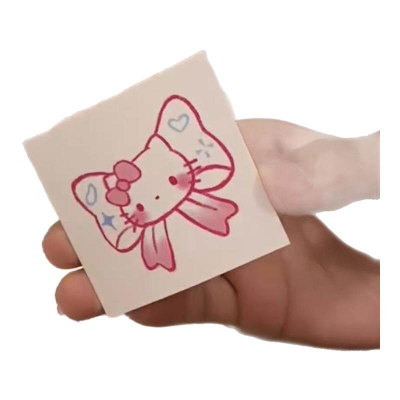 新款kitty猫彩色纹身贴凯蒂猫kt防水网红持久仿真可爱手臂贴纸